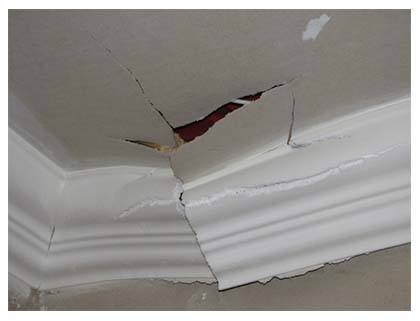 Crack Ceiling Repairs