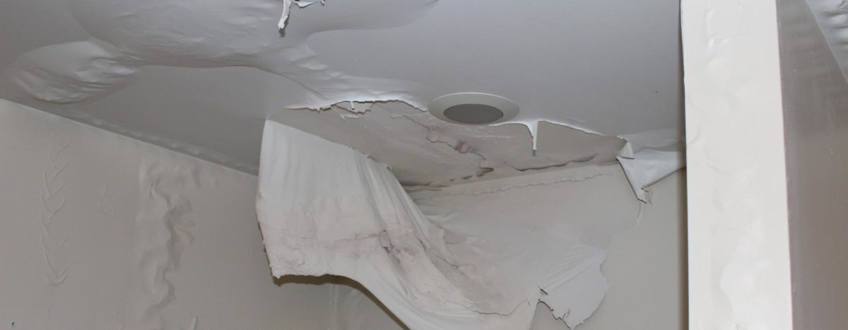 water damage ceiling repair