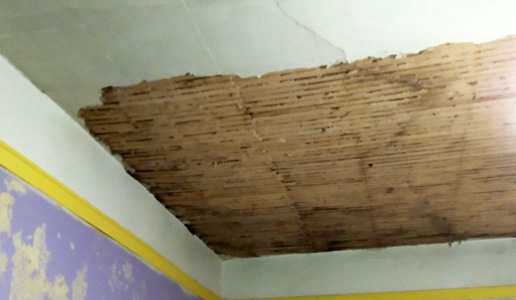 when to repair lath ceiling